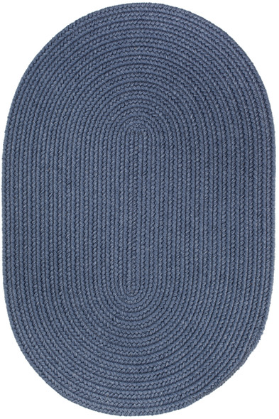 Rhody Solid Wool S102 Sailor Blue Area Rug