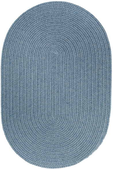 Rhody Solid Wool S103 Blue Bonnet Area Rug