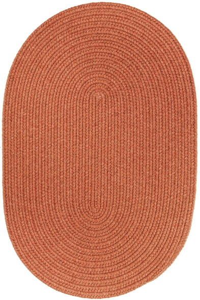 Rhody Solid Wool S108 Terra Cotta Area Rug