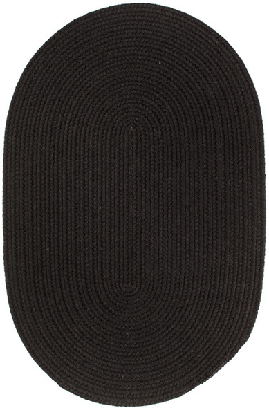 Rhody Solid Wool S112 Black Area Rug