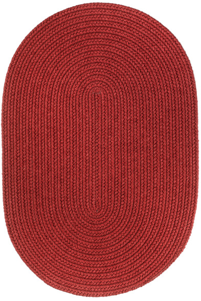 Rhody Solid Wool S120 Scarlet Area Rug