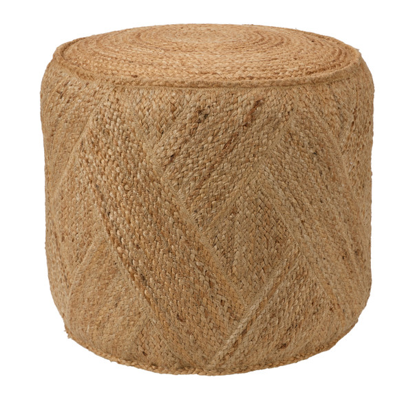 Jaipur Nadal NDL01 Tan Beige Pouf