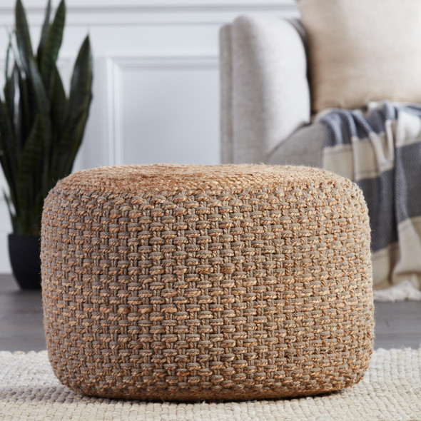 Jaipur Saba SAA20 Gray Pouf