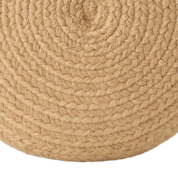 Jaipur Saba Solar SAS01 Tan Beige Pouf