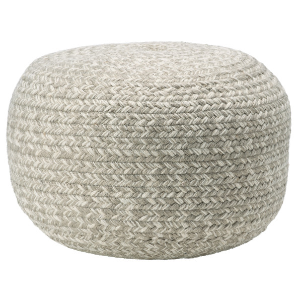 Jaipur Saba Solar SAS08 Gray Pouf
