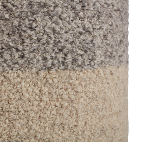 Jaipur Folke FOL01 Gray Pouf