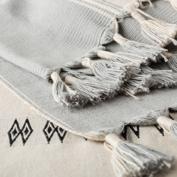 Jaipur Nagaland NGD05 Ivory White Throw