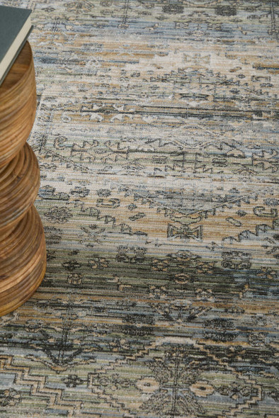 Feizy Augustine 39Twf Green Beige Rug