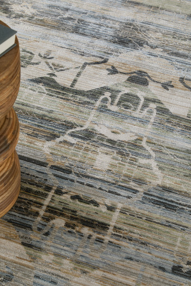 Feizy Augustine 39U0F Green Multi Rug