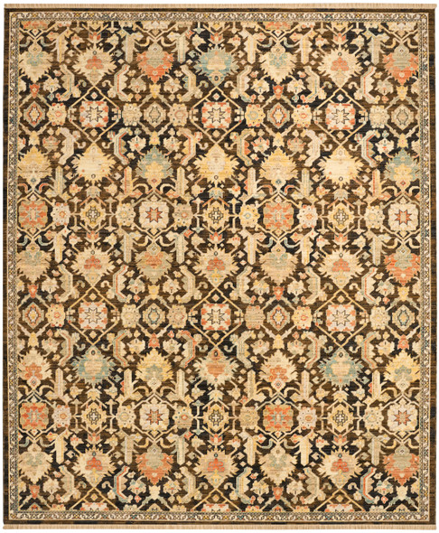 Nourison Antique Bloom ANB02 Mocha Multicolor Rug