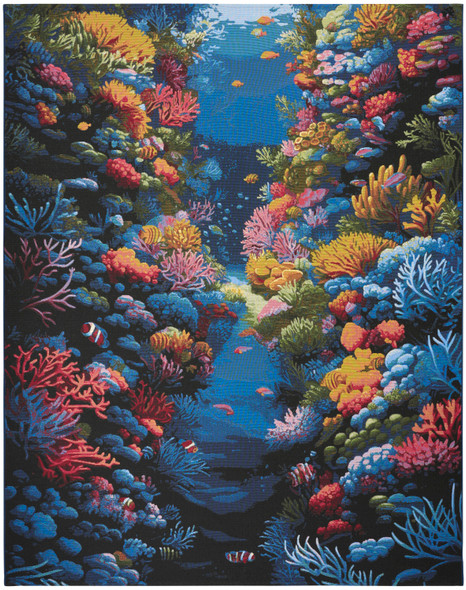 Nourison Color Splash CSP03 Multicolor Rug