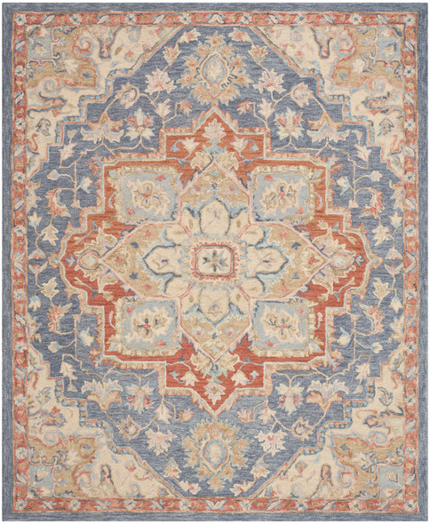 Nourison Maison MSO06 Blue Ivory Rug