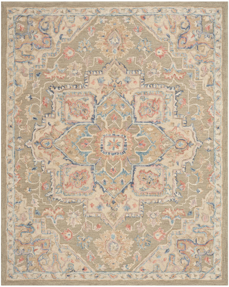 Nourison Maison MSO06 Green Ivory Rug