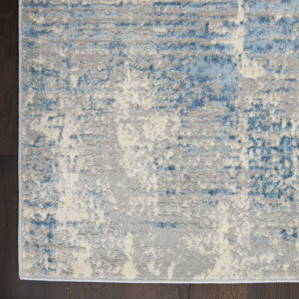 Nourison Solace SLA02 Ivory Grey Blue Rug
