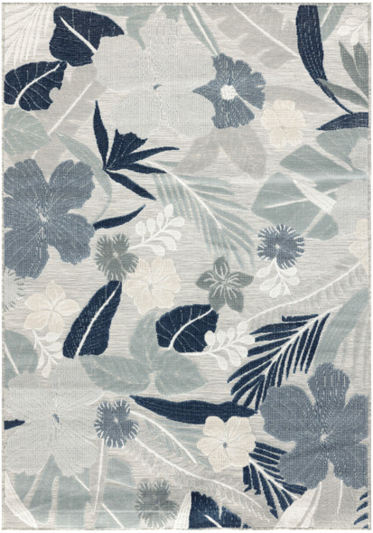 Nourison Suncoast SNC01 Grey Navy Rug