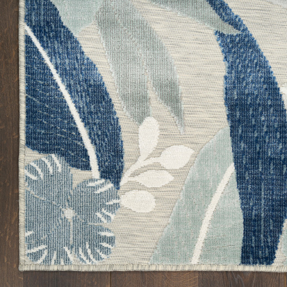 Nourison Suncoast SNC01 Grey Navy Rug