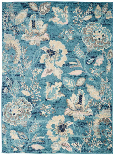 Nourison Tranquil TRA02 Turquoise Rug