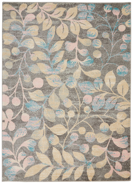 Nourison Tranquil TRA03 Grey Beige Rug