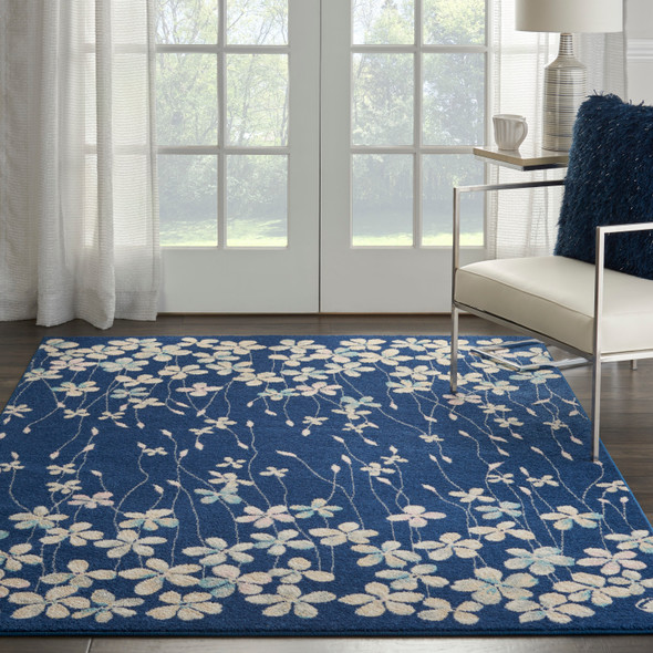 Nourison Tranquil TRA04 Navy Rug