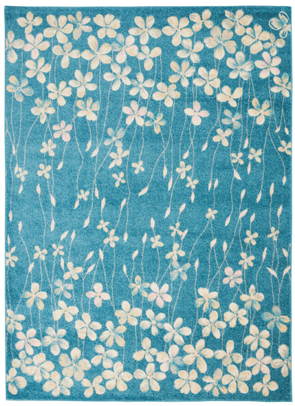 Nourison Tranquil TRA04 Turquoise Rug