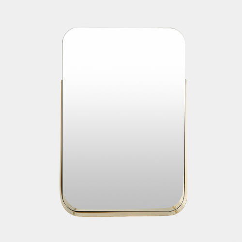 Global Views Tucker Shelf Mirror-Brass Mirror