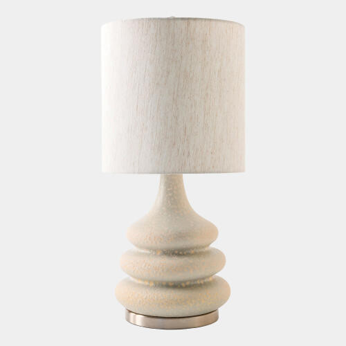 Global Views Jabba Ceramic Sand Accent Table Lamp