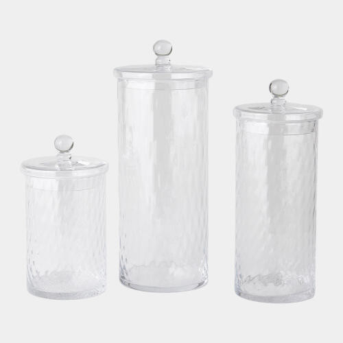 Global Views Diamond Shaped Optic Lidded Canister