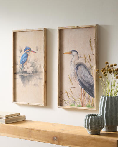 Global Views Great Blue Heron Wall Art