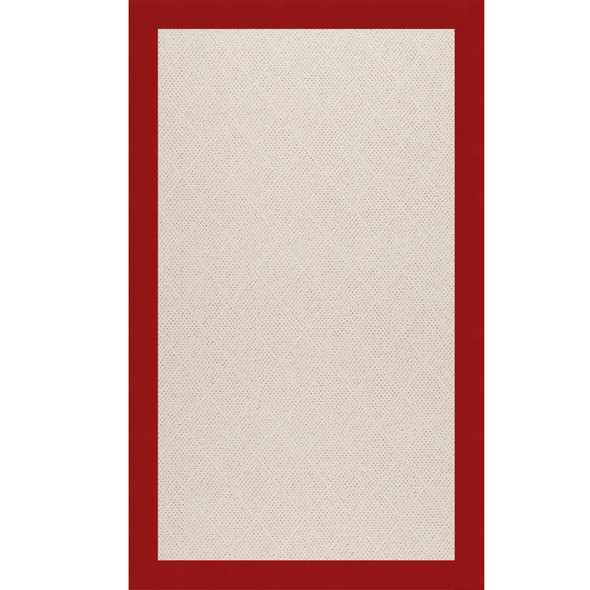 Capel Zoe-White Wicker 1993-527 Canvas Jockey Red Rug