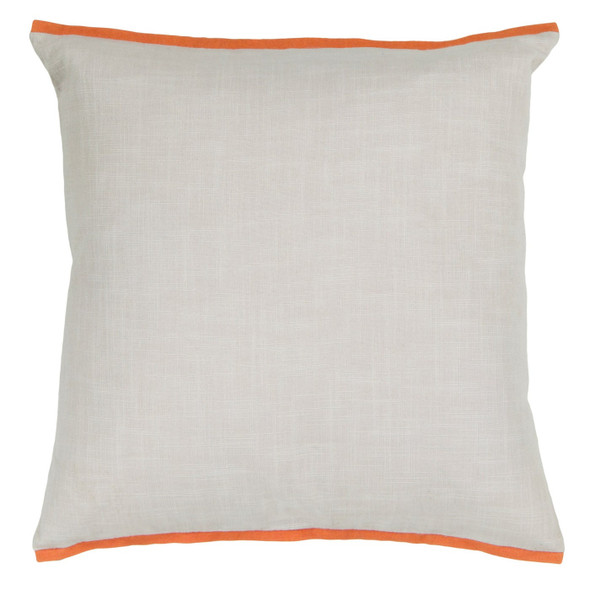 Chandra CUS-28023 White Orange Pillow