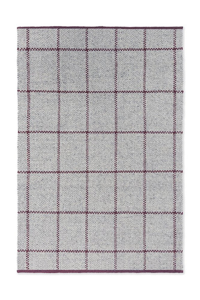 Brink & Campman Craft 049100 Matter Check Ash Stone Red Rug