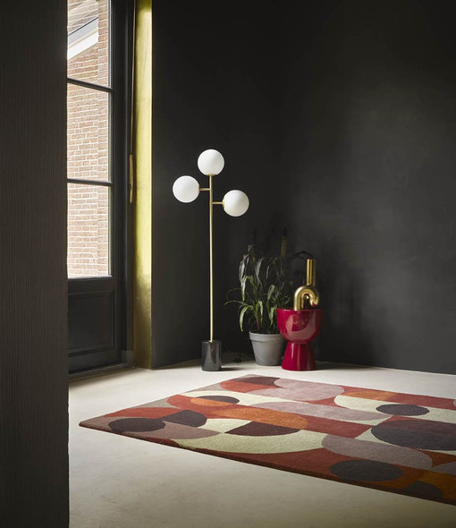 Brink & Campman Decor 095203 Cosmo-Red Pale Green Rug
