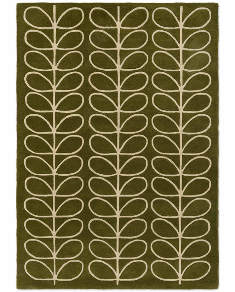 Orla Kiely 060501 Linear Stem Olive Rug