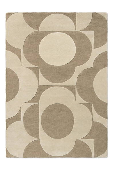 Orla Kiely 158009 Prism Flower Mushroom Ecru Rug