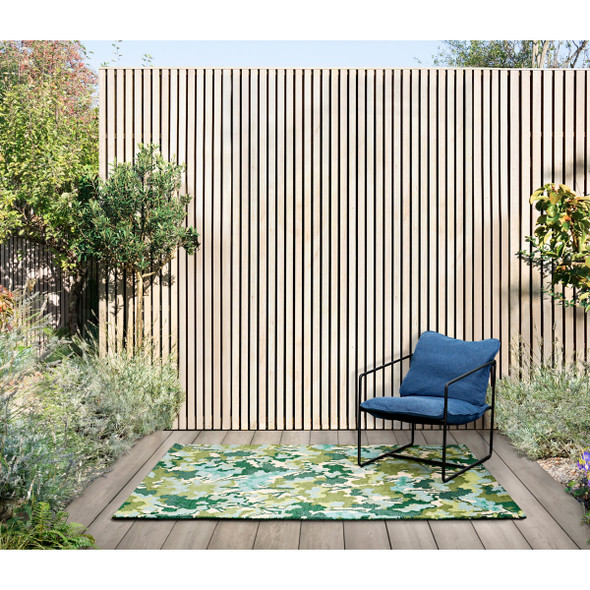 Harlequin 443807 Tree Tops Green Outdoor Rug