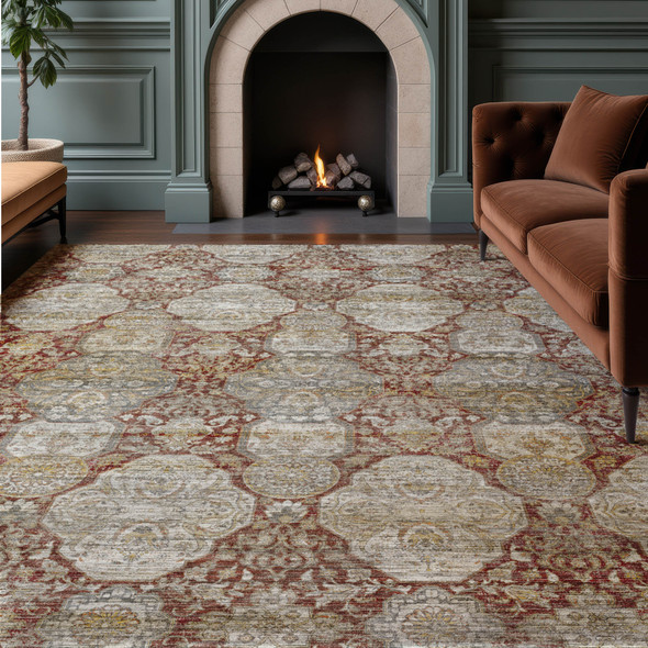 Dalyn Aristo AR8 Burgundy Rug