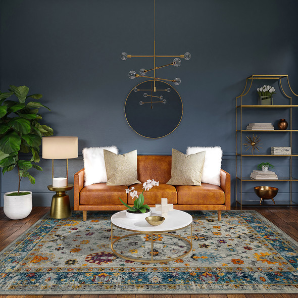 Amer Montana MON-6 Blue Orange Rug