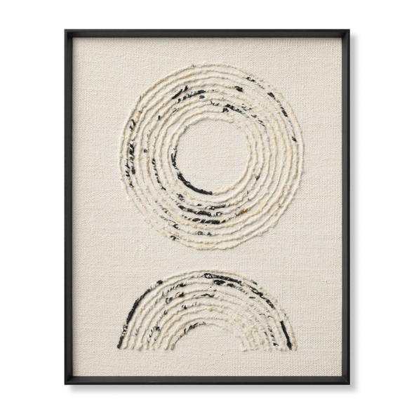 Loloi Verse VERSE Ivory Black Wall Art