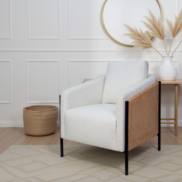LR Home Ocean 46108 White Accent Chair