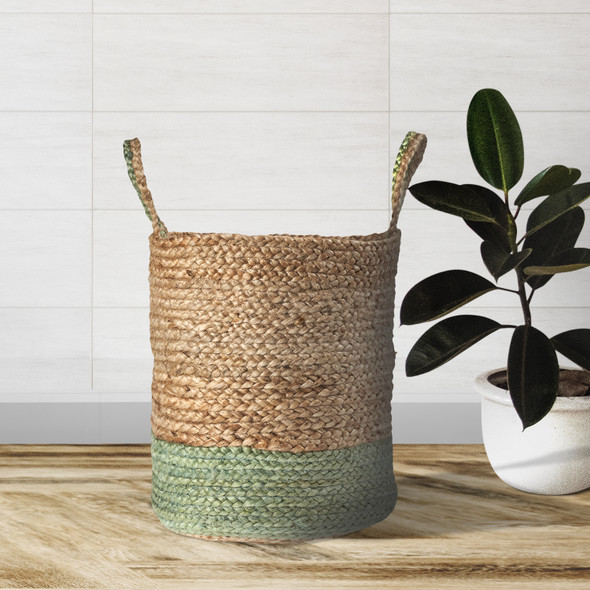 LR Home Baskets 16043 Natural Seafoam Basket