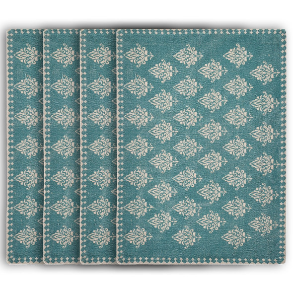 LR Home Jubilee 04712 Turquoise Cream Table Top