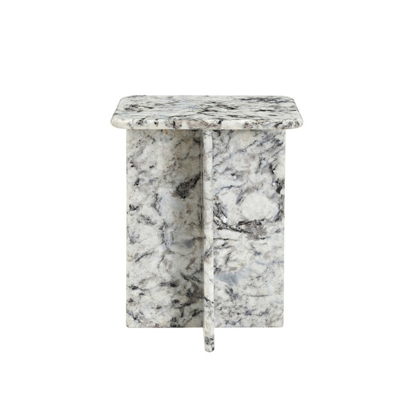 LR Home Arcadia 46333 Gray Black Side Table