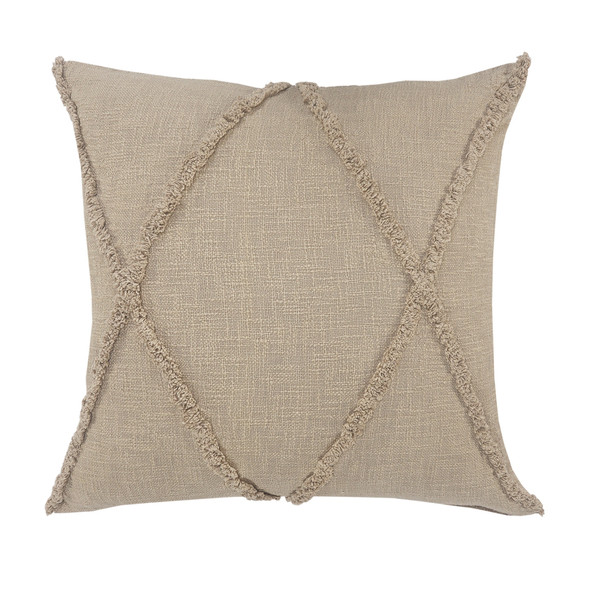 LR Home Reese 07322 Taupe Throw Pillow