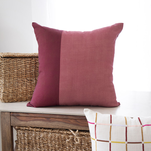 LR Home Stacy Garcia 08642 Maroon Throw Pillow