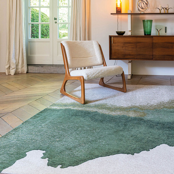 Louis De Poortere Meditation Lagoon 9331 Palm Green Rug