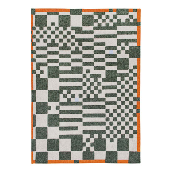 Louis De Poortere Craft Chess 9339 Deep Green Rug