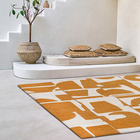 Louis De Poortere Craft Papercut 9367 Curry Rug