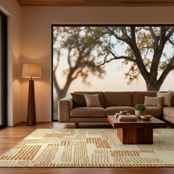 Louis De Poortere Craft Zen Garden 8334 Dryed Banana Rug