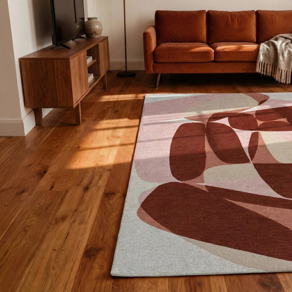 Louis De Poortere Gallery Stones 8333 Cherry Mocha Rug