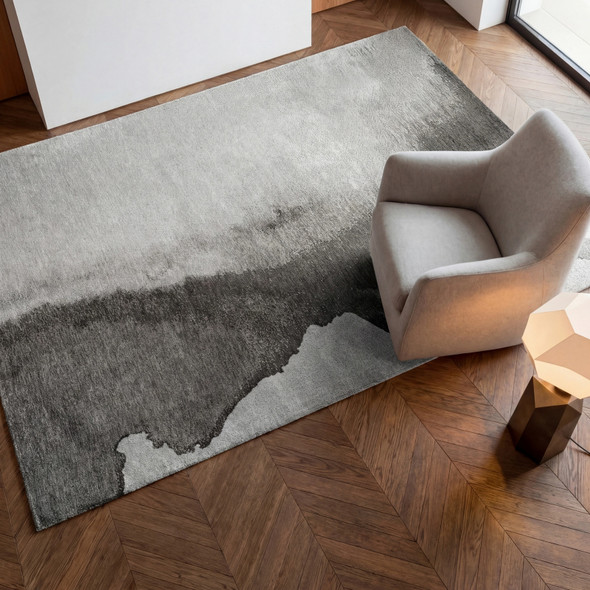 Louis De Poortere Meditation Lagoon 8222 Black Shadow Rug